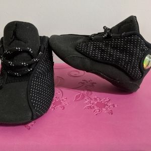 Nike Air Jordan 13 Retro Black Cat Infant Boys Whi